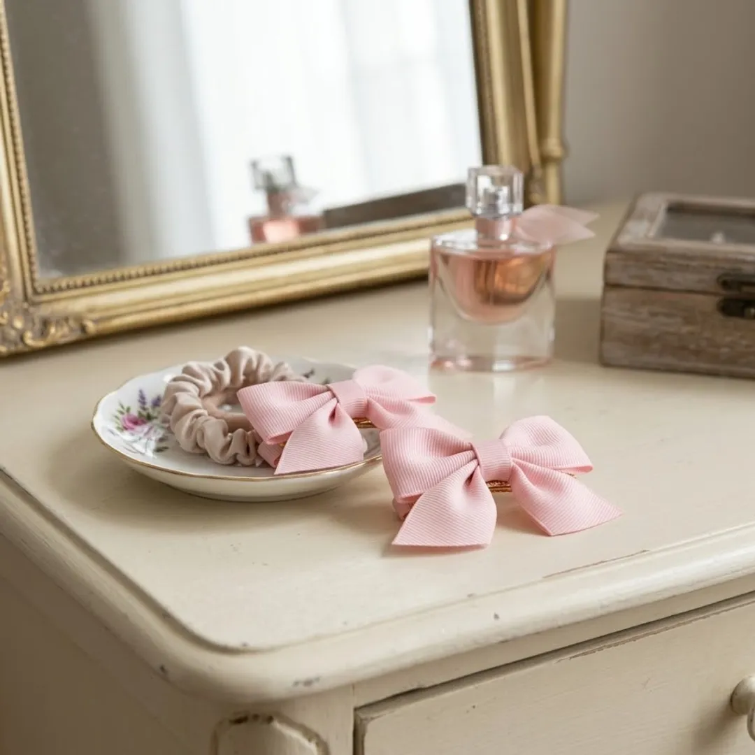 NuveX Roze Strik Haaraccessoire Set - 2 Stuks