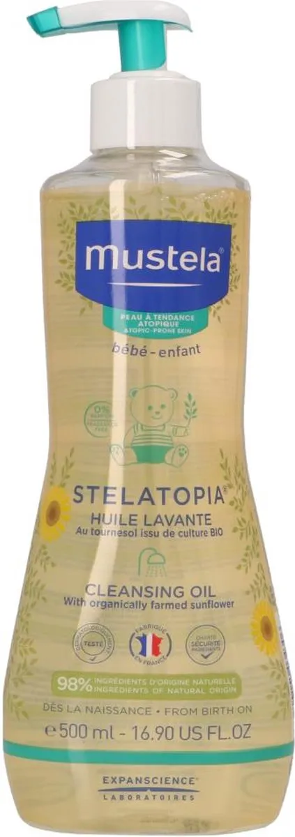 Mustela Stelatopia Douchegel 500ml - afbeelding 6 van 6