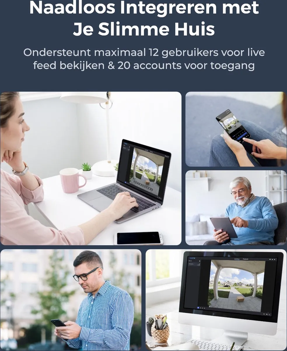 Reolink 2K 4MP Batterij Videodeurbel - Wit - afbeelding 6 van 6