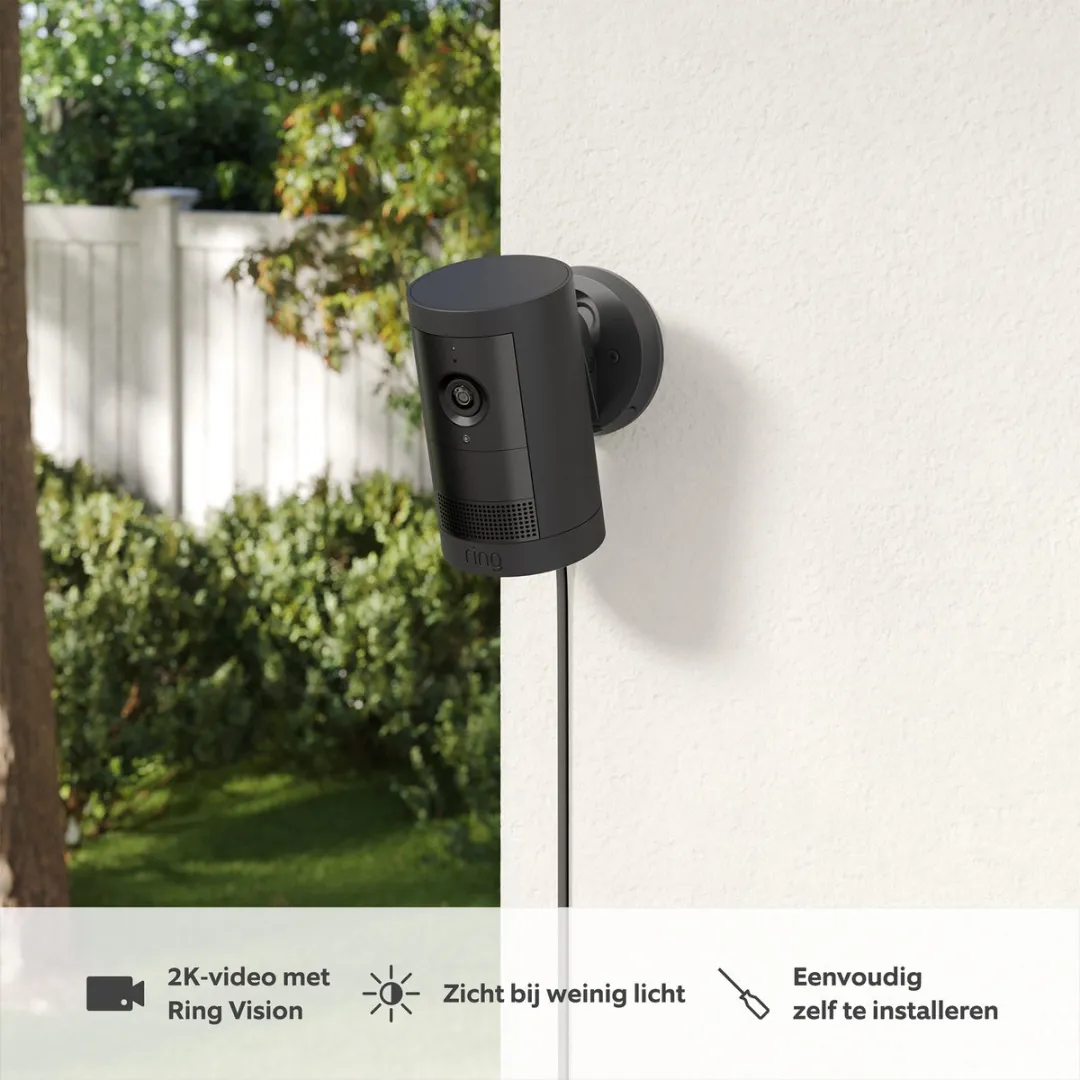 Ring Outdoor Camera Plus B0D23SN2PB Buitencamera - 2K - Zwart