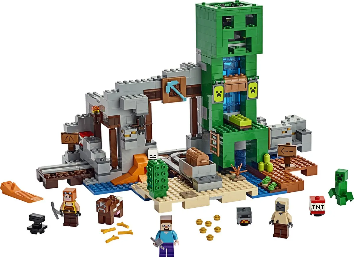 LEGO Minecraft De Creeper Mijn 21155 - 834 Stukken