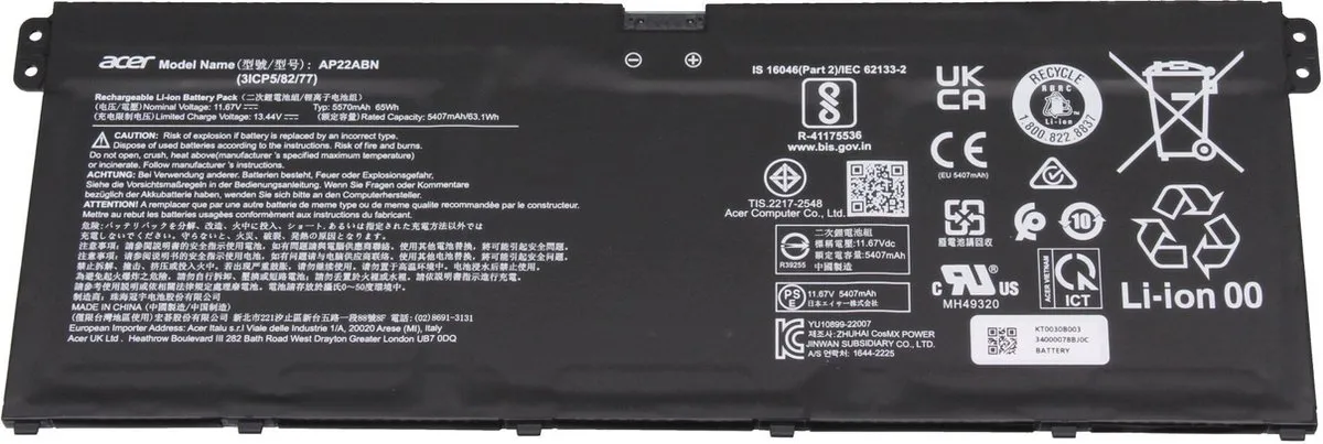 Acer AP22ABN Accu
