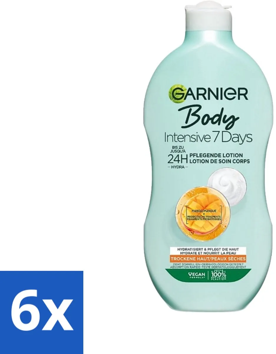 Garnier Bodylotion Intensive 7 Days 2400ml (6x400ml) - Droge huid