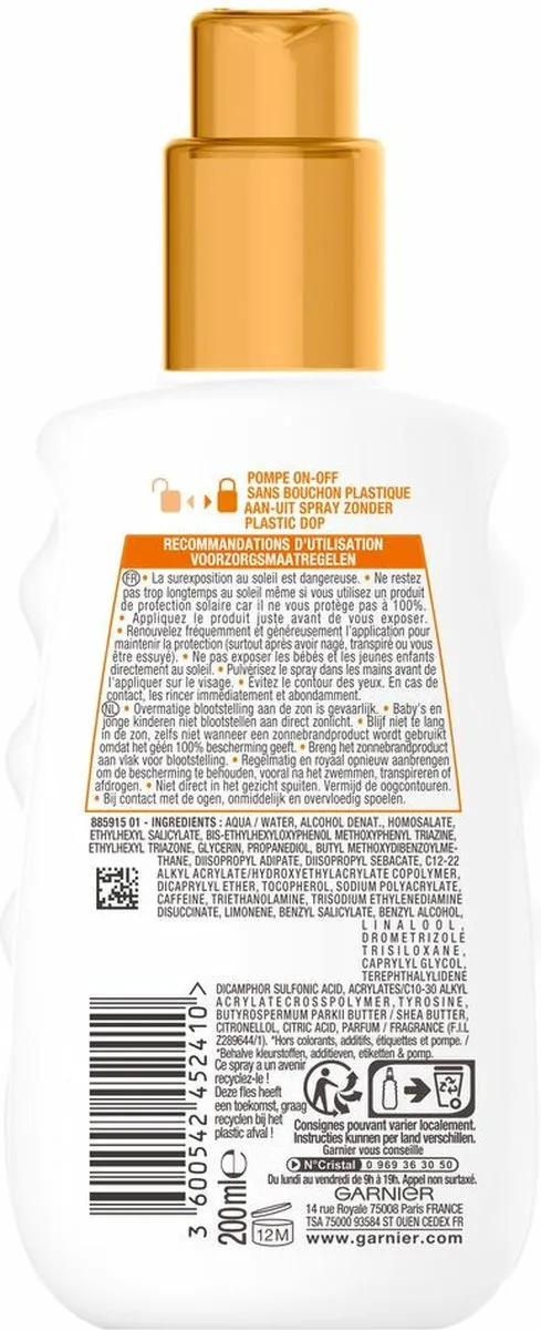 Garnier Ambre Solaire Ideal Bronze Zonnebrandspray SPF 30 - 6x200ml