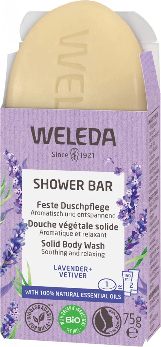 Weleda Shower Bar Lavender + Vetiver 75g