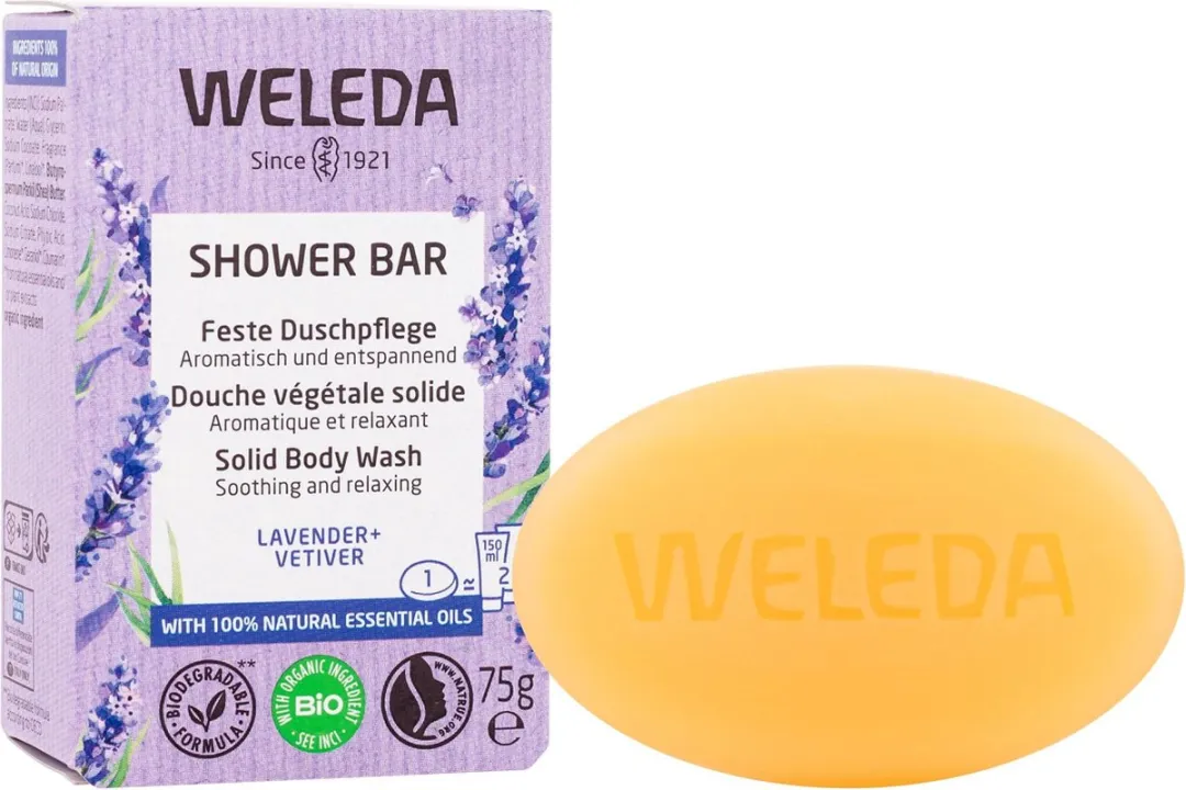 Weleda Shower Bar Lavender + Vetiver 75g