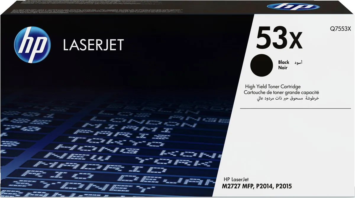 HP 53X Tonercartridge - 7000 pagina's - Zwart