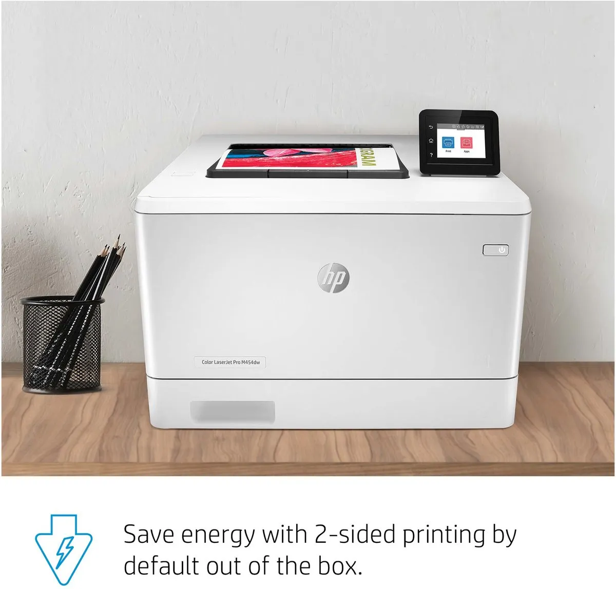 HP Color LaserJet Pro M454dw W1Y45A Laserprinter - Wit - afbeelding 2 van 6