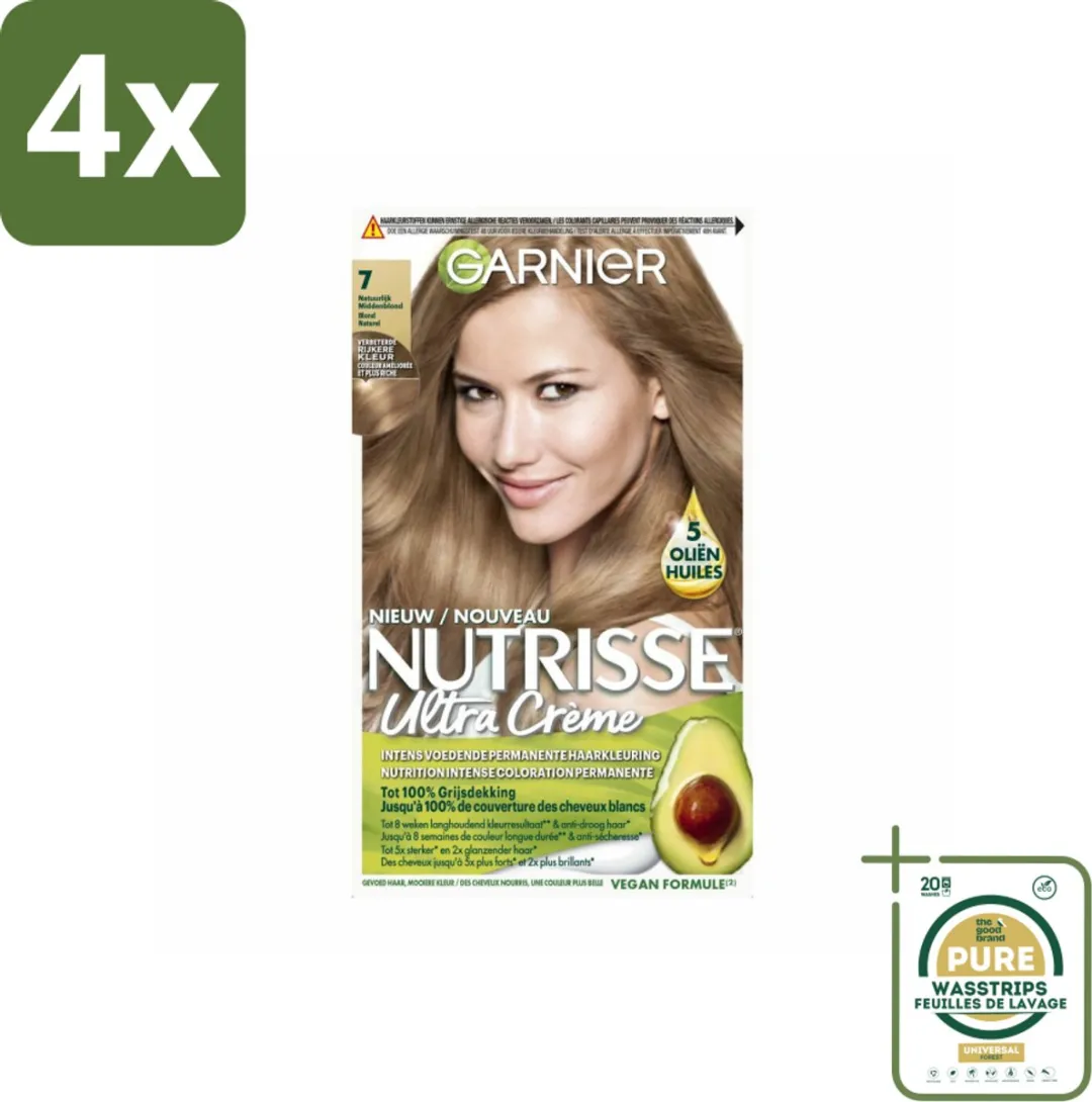 Garnier Nutrisse Ultra Crème 7 Haarkleuring Natuurlijk Blond