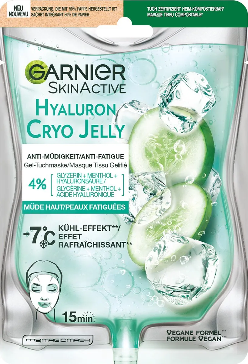Garnier SkinActive Cryo Jelly Anti-Vermoeidheid Gezichtsmasker 126ml