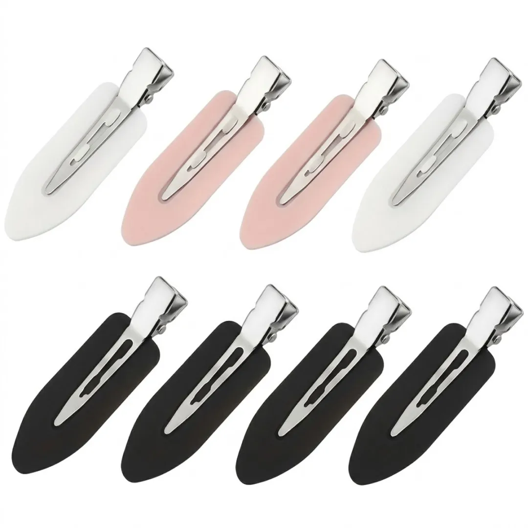NuveX Haarclips Set - 8 Stuks - Zwart/Rozewit