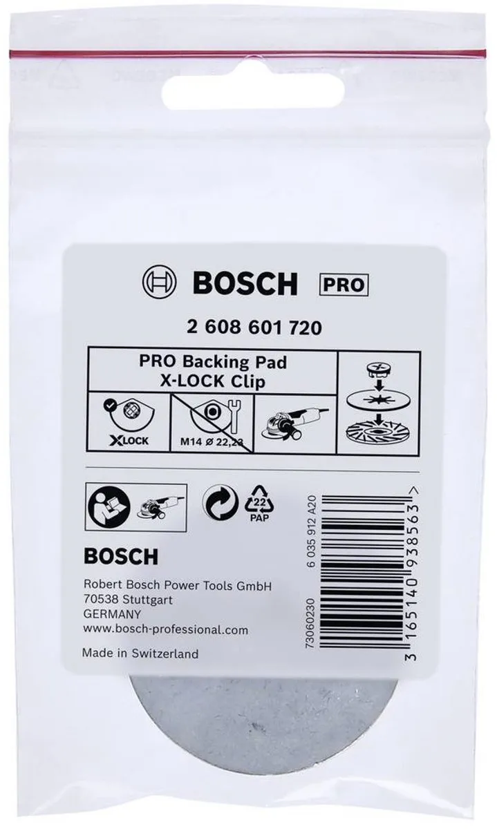Bosch Professional X-Lock Steunpadclip 2608601720 - Staal
