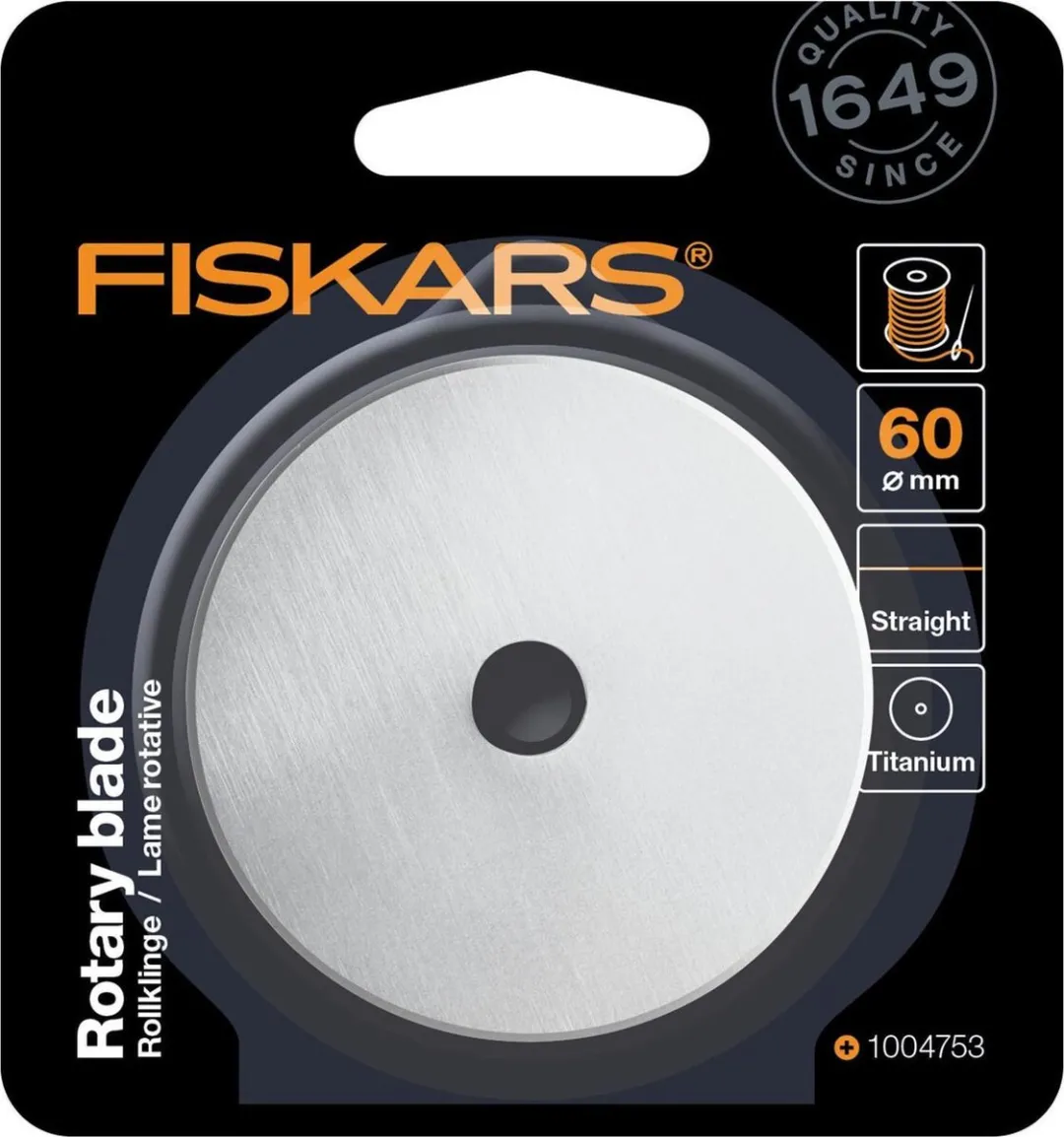 Fiskars Rolmes Ø60mm Titanium - 1 Stuk