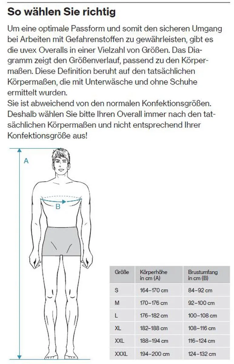 Uvex Disposable Coveralls Weiß/Orange XXL