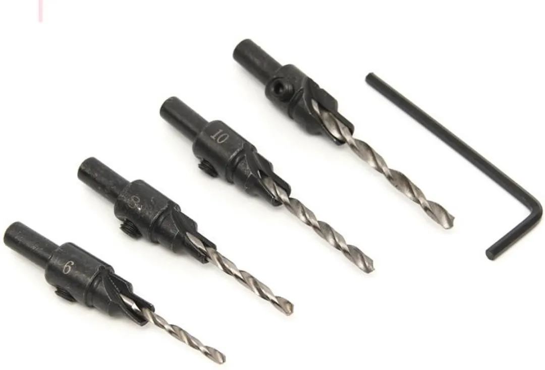 HBM 4-delige Metaalborenset Verzinkboren 6mm