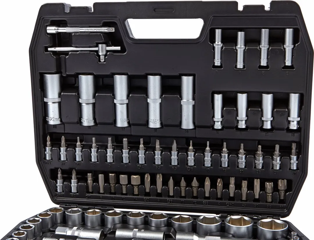 HBM Machines 108-delige Doppenset - 108 Stuks - Zwart