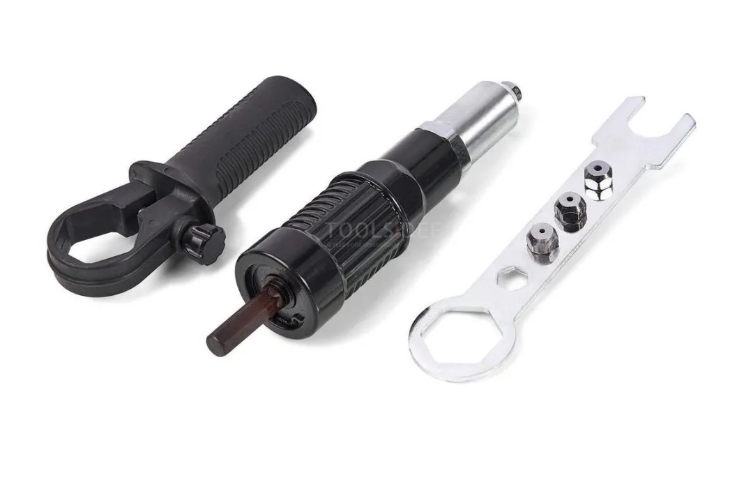 HBM Popnageltang 2,4-4,8mm voor Accuboormachine - 4 Opnamestukken