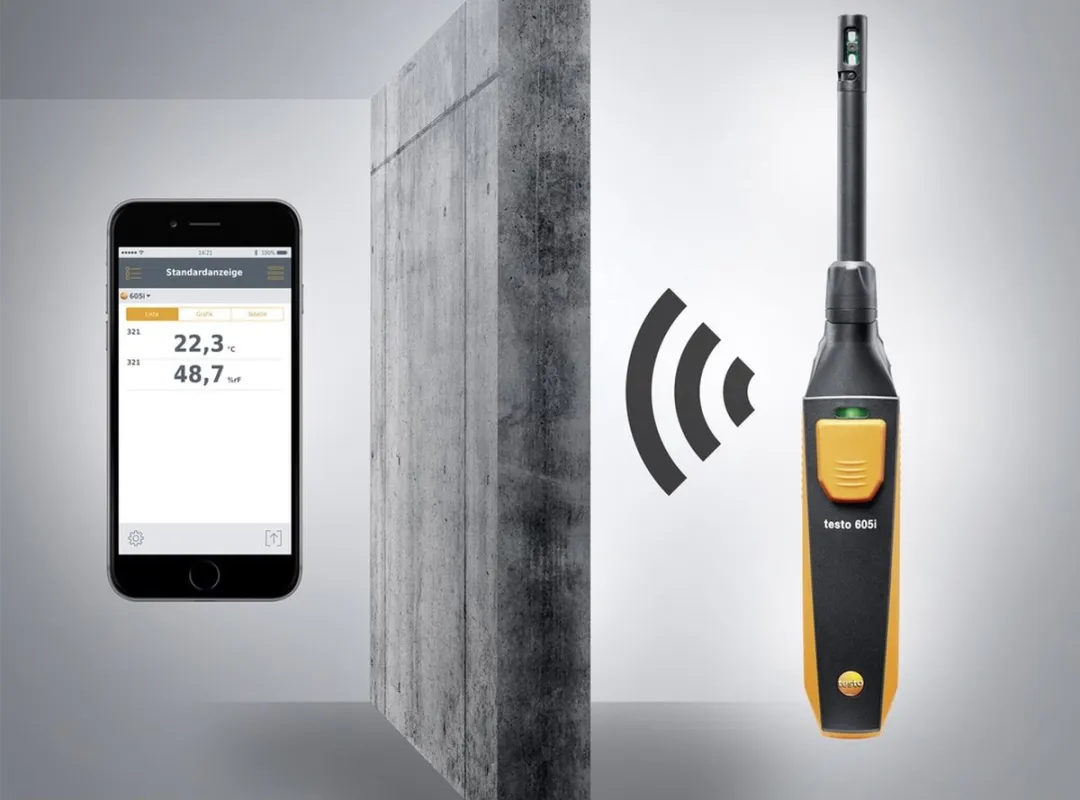 Testo 605i Luchtvochtigheidsmeter - 0-100% Hrel