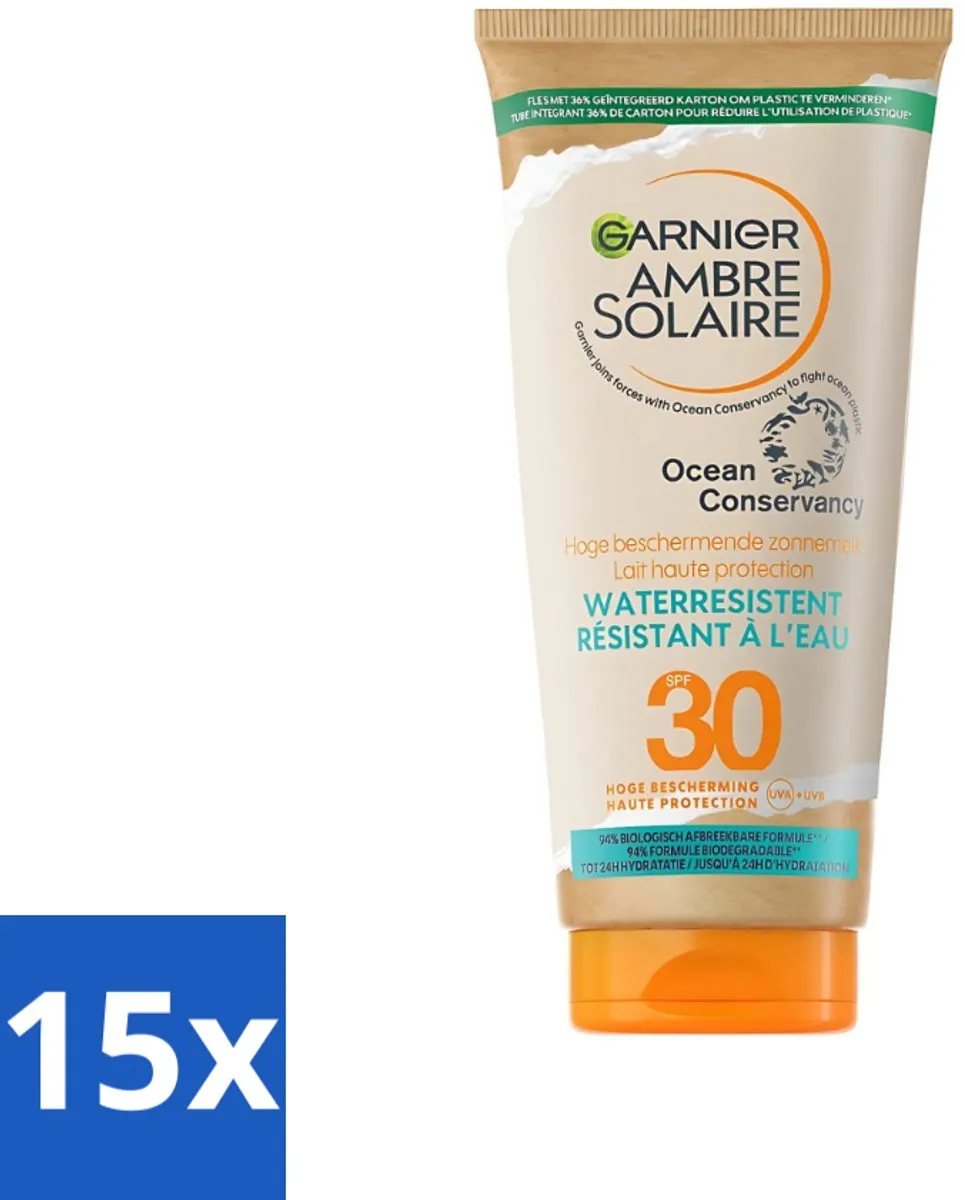 Garnier Ambre Solaire Zonnebrandmelk SPF 30 - 15x175ml
