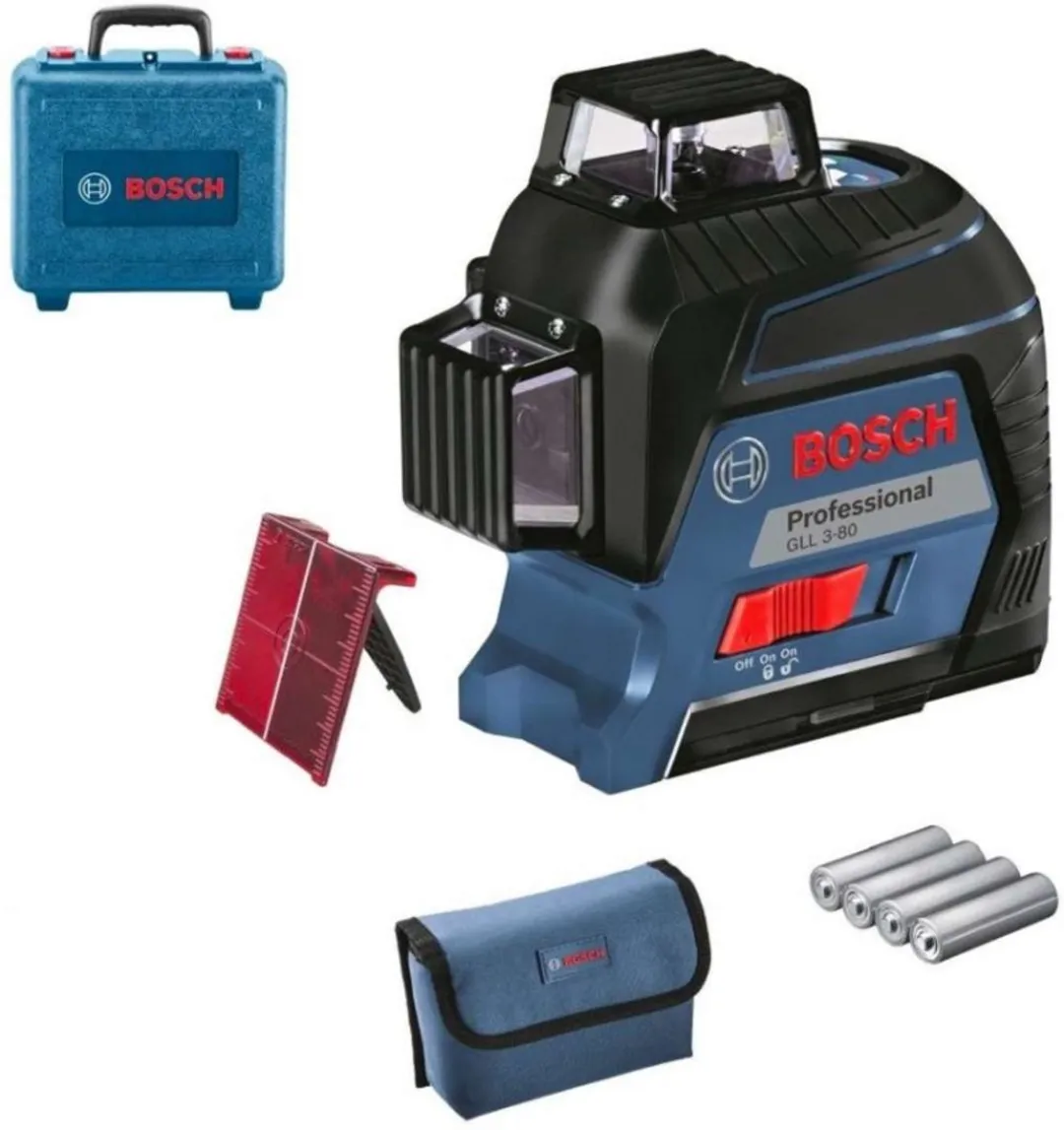 Bosch Professional GLL 3-80 Lijnlaser - 4x AA + Richtplaat + Etui - afbeelding 6 van 6