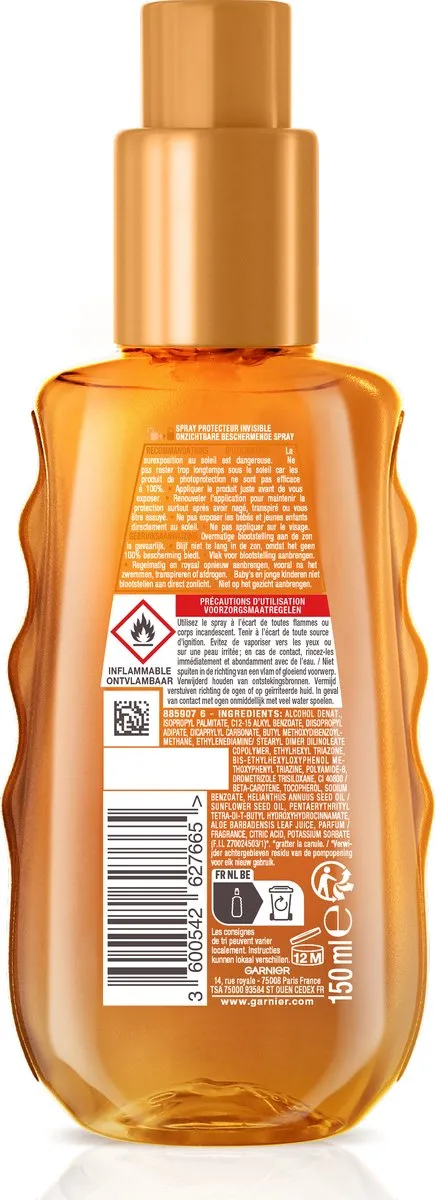 Garnier Ambre Solaire Ideal Bronze Invisible Spray SPF 30 - 150ml