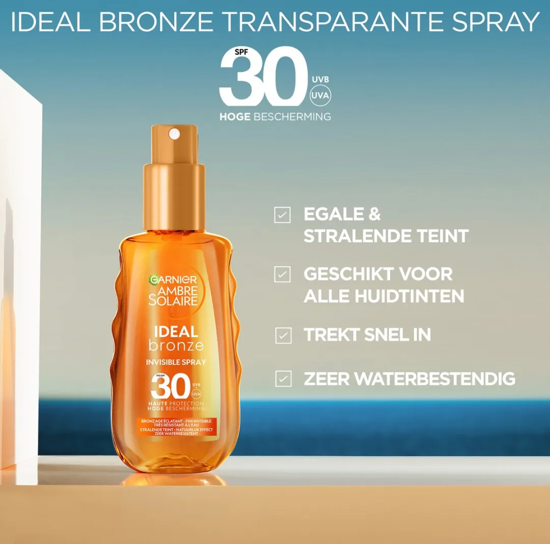 Garnier Ambre Solaire Ideal Bronze Invisible Spray SPF 30 - 150ml