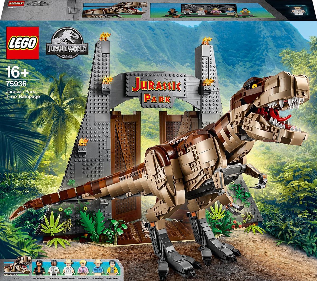 LEGO Jurassic World Jurassic Park: T. rex Chaos - 75936