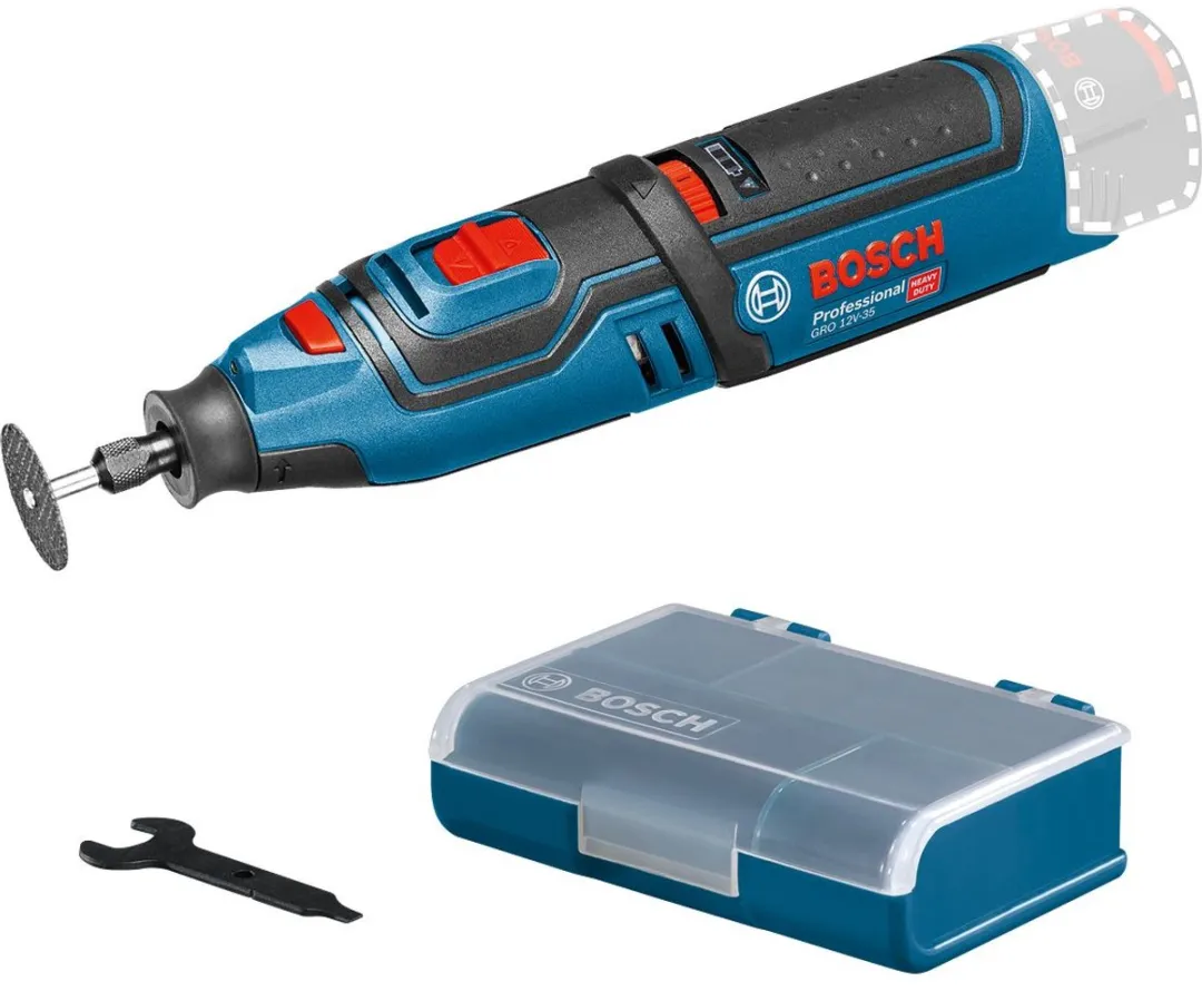 Bosch Professional GRO 12V-35 Accu Rotatietool - 9 Stuks