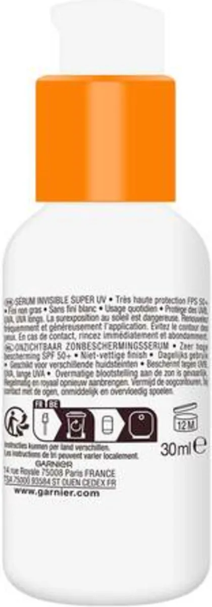 Garnier Ambre Solaire Invisible Super UV Serum SPF 50+ 6x30ml
