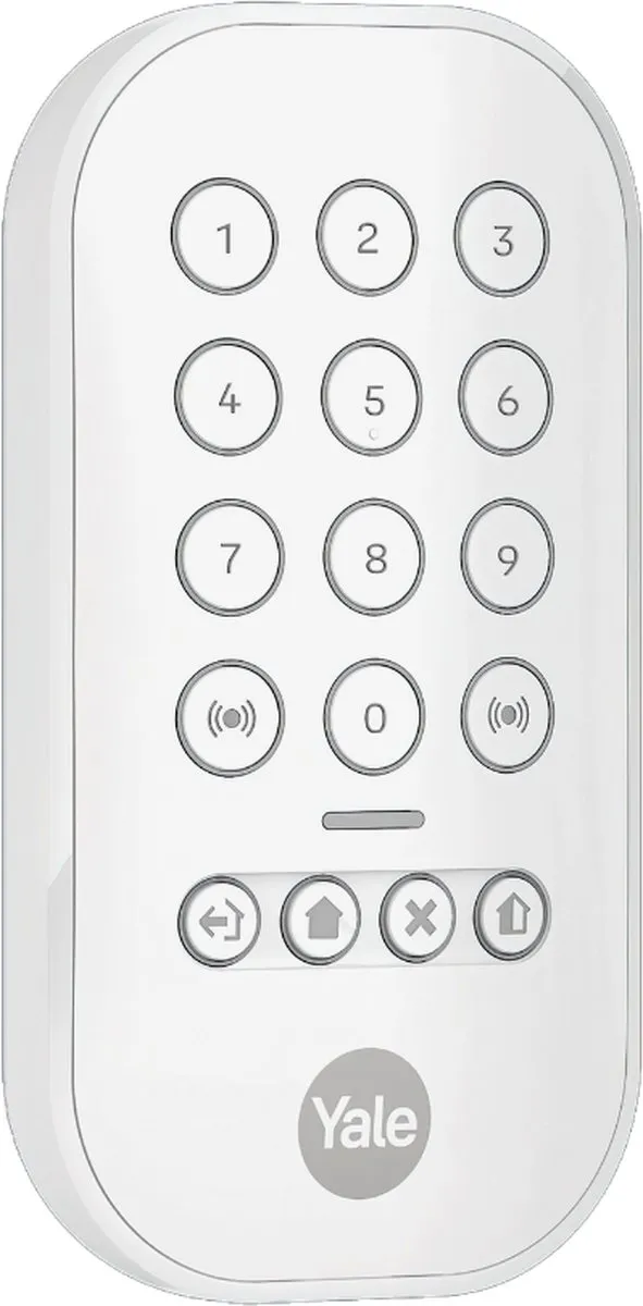 Yale Keypad met Paniekknop - Wit