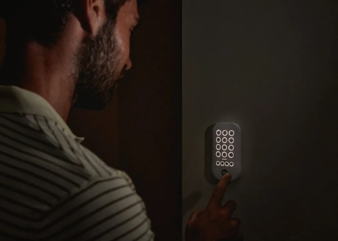 Yale Keypad met Paniekknop - Wit