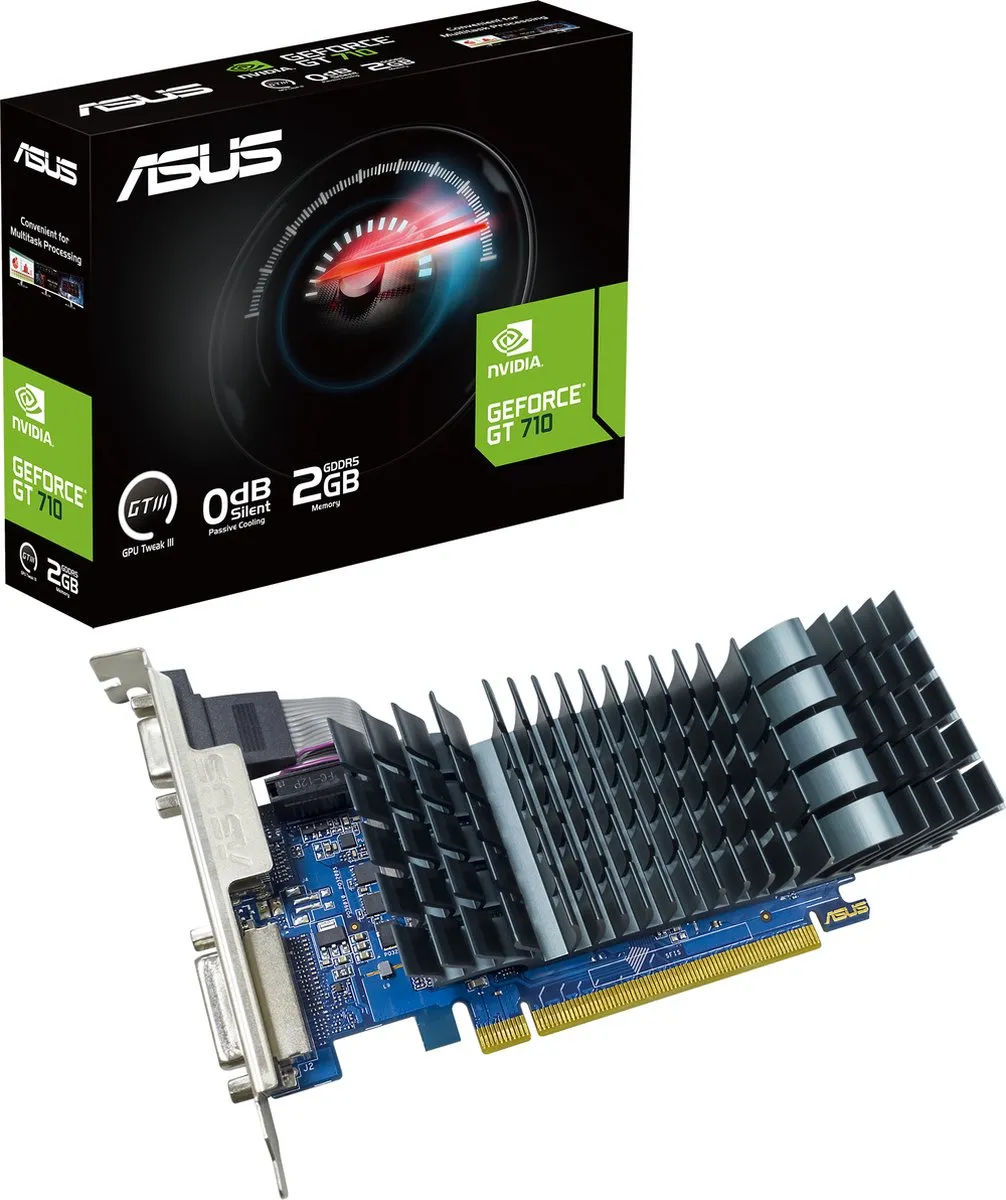 ASUS NVIDIA GeForce GT 710 Videokaart 2GB GDDR5
