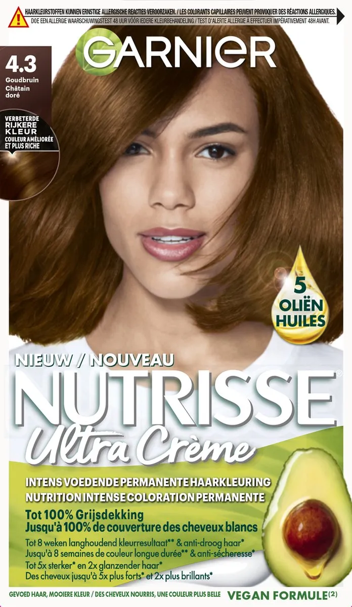 Garnier Nutrisse Ultra Crème 43 Goudbruin - 824ml