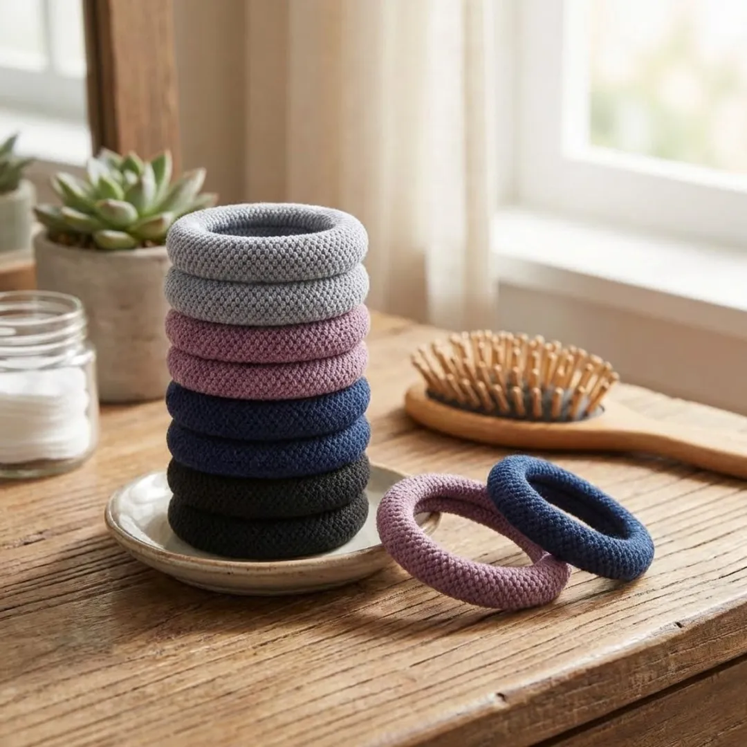 NuveX Haar Elastiekjes Set - 8 Stuks - Dikke Antislip Elastiek