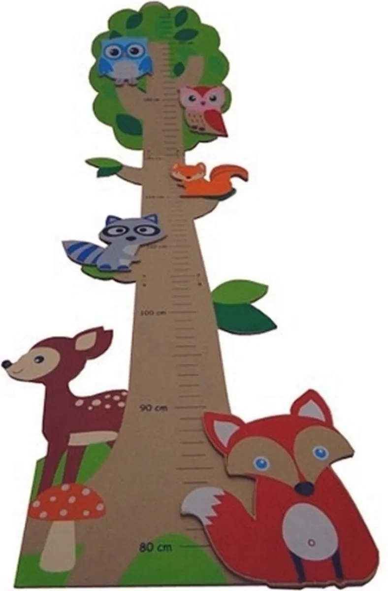 Simply for Kids Meetlat Groeimeter Het Bos - Multi