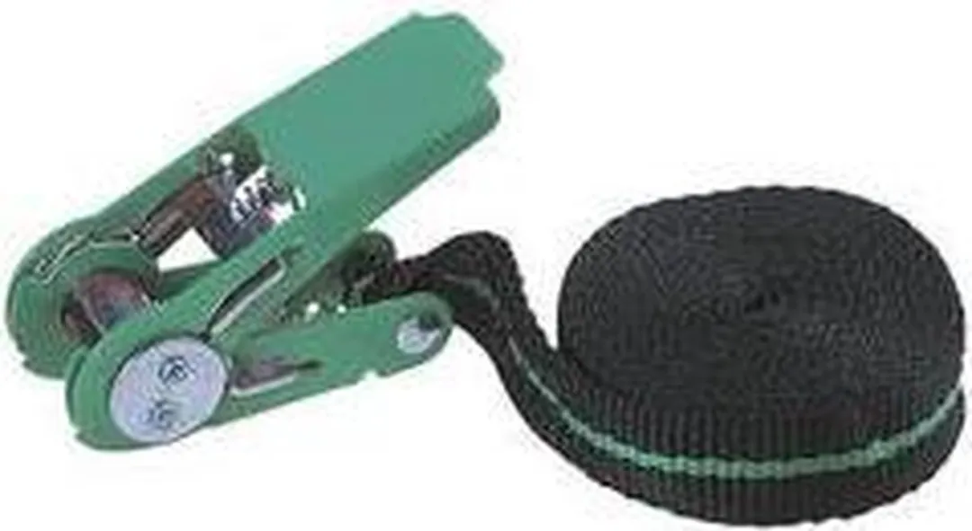 Wolfcraft Ratel-spanriem 3418000 - 180 kg - Zwart/ Groen