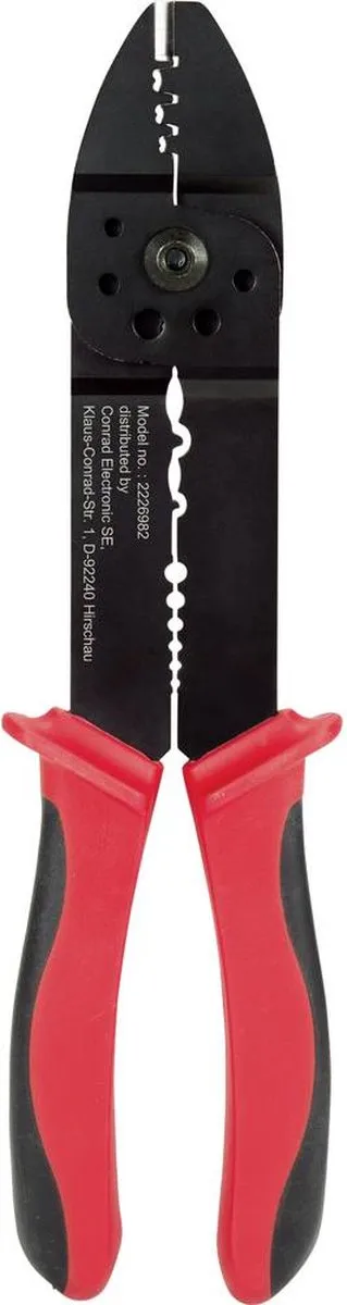 TOOLCRAFT PLC-4131 Krimp- en striptang 1.5-6mm²