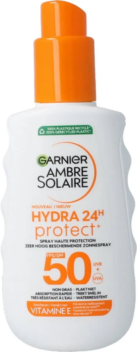 Garnier Ambre Solaire Hydra 24H Zonnebrandspray SPF50 150ml - afbeelding 6 van 6