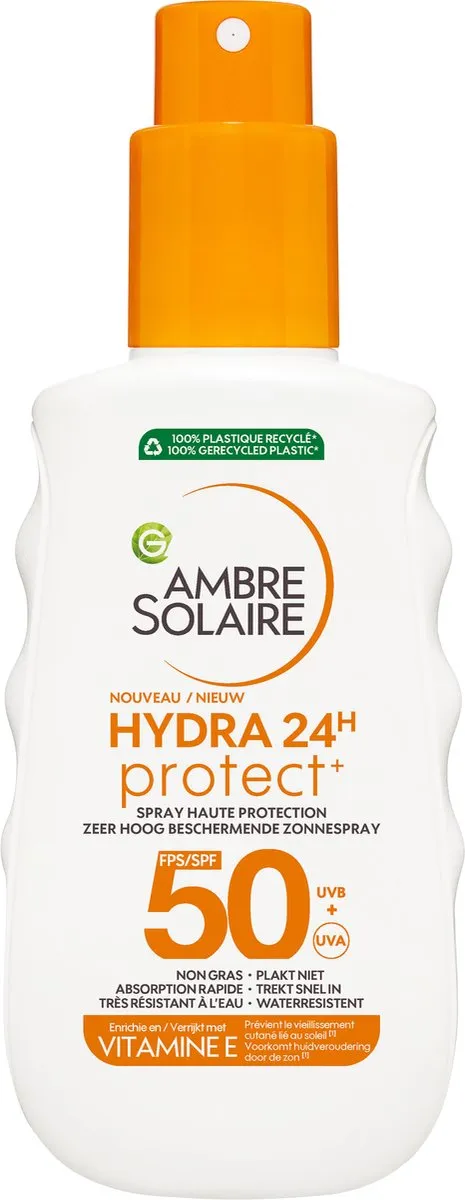 Garnier Ambre Solaire Hydra 24H Zonnebrandspray SPF50 150ml