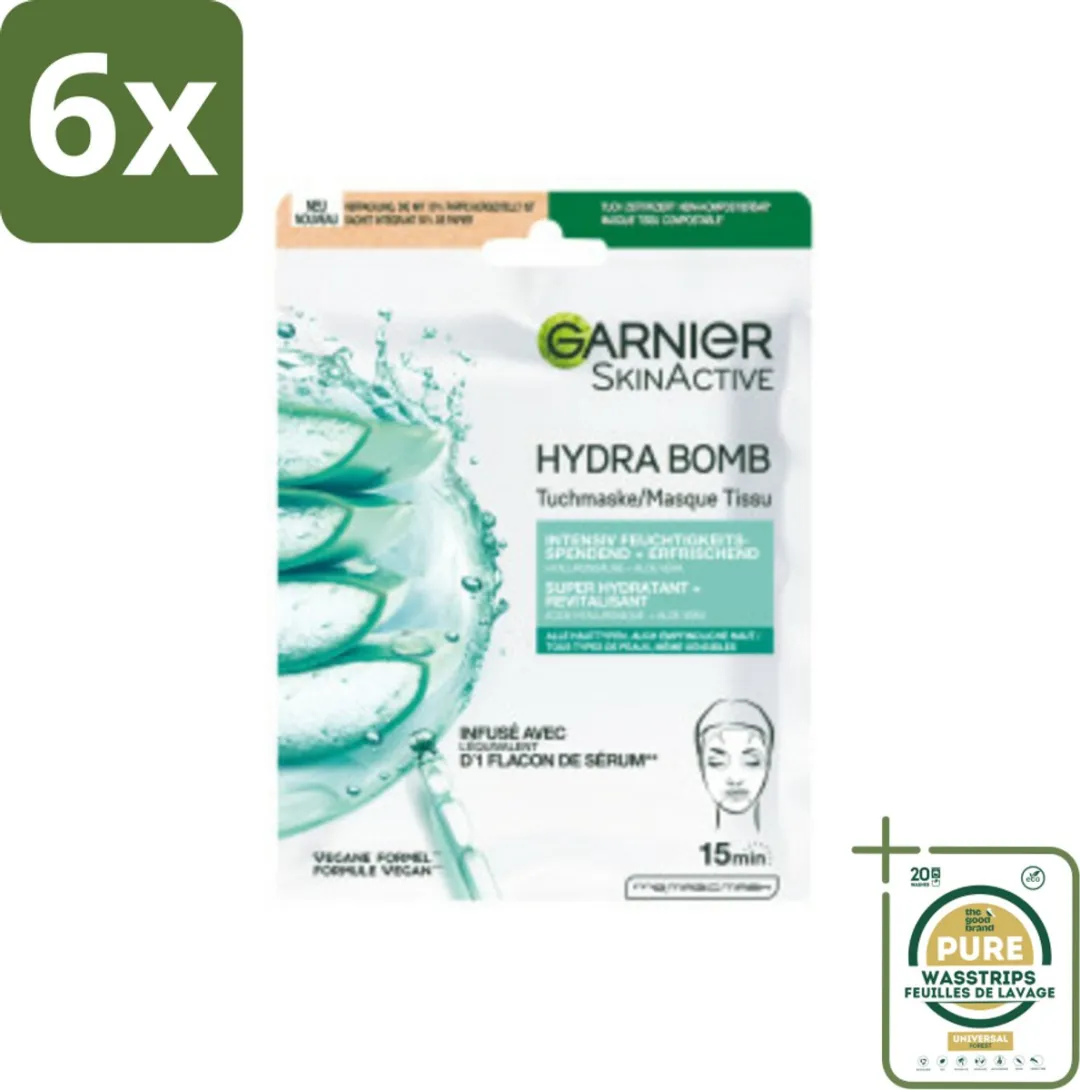 Garnier SkinActive Hydrabomb Tissue Masker Hyaluronzuur