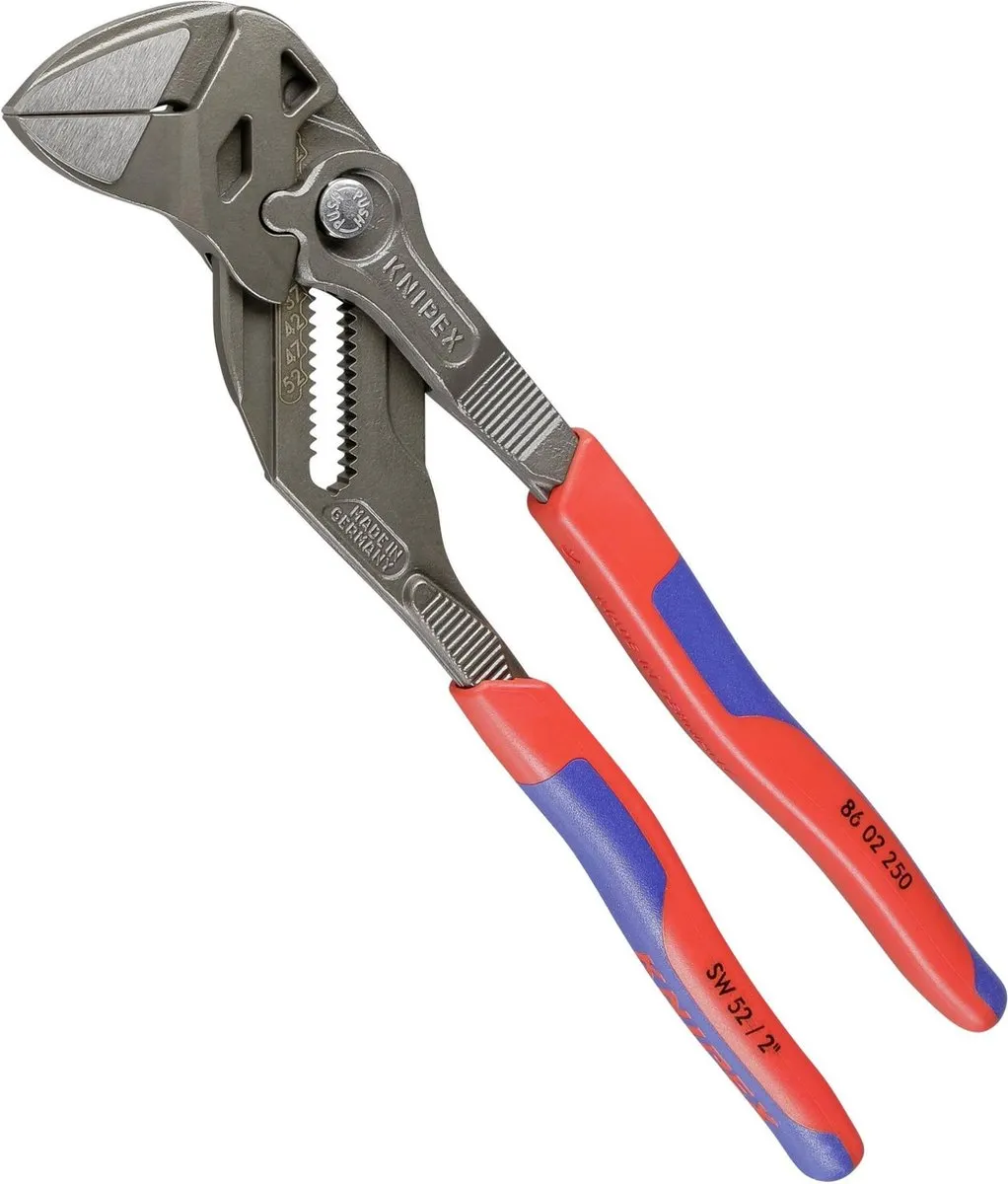 Knipex Grijs Geatramenteerde Sleuteltang 250mm - Zwart