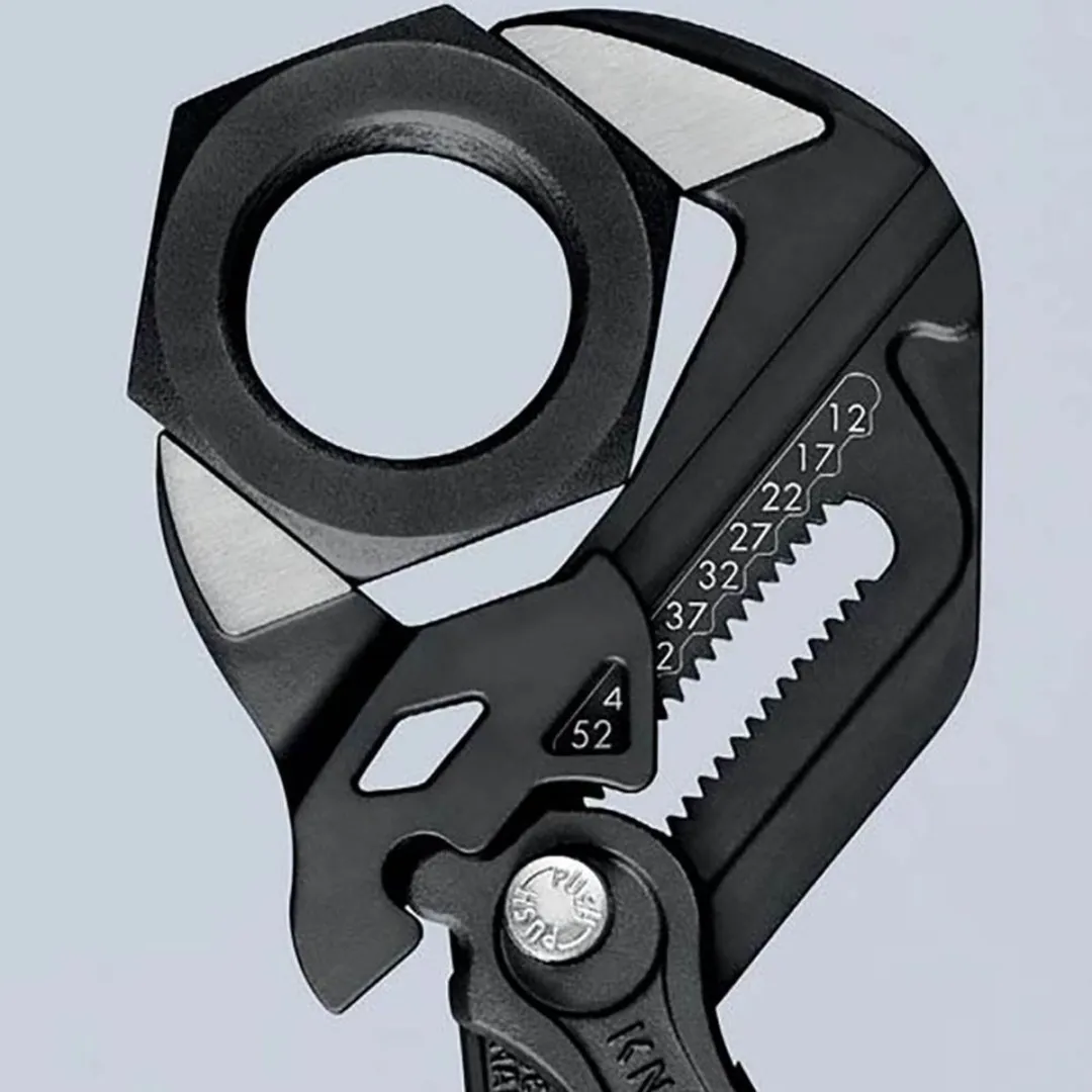 Knipex Grijs Geatramenteerde Sleuteltang 250mm - Zwart