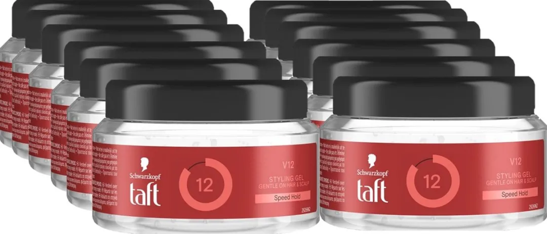 Schwarzkopf Taft Men Power Gel V12 Hold - 12 x 250ml