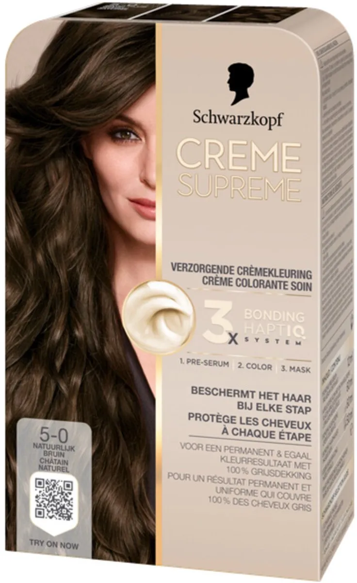 Schwarzkopf Crème Supreme 5-0 Haarkleuring 245g