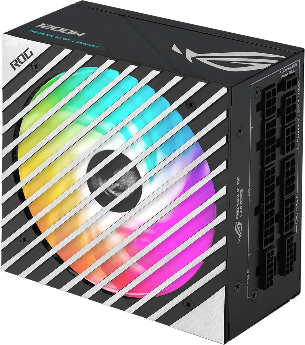 ASUS ROG Loki 1200T SFX-L Gaming Voeding 1200W - Zwart/Zilver - afbeelding 6 van 6