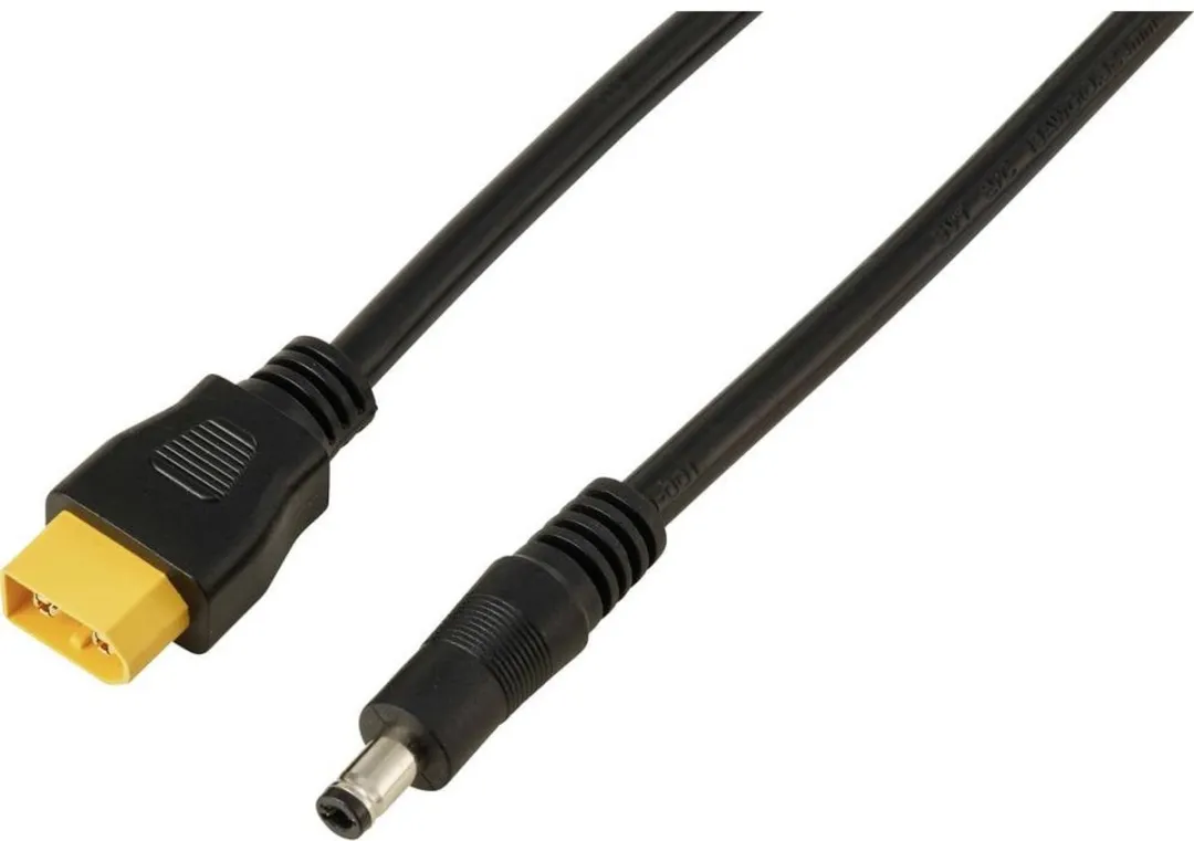 Tru Components DC-stekker 2,5/5,5mm op XT60-kabel 0,5m TC-13619296