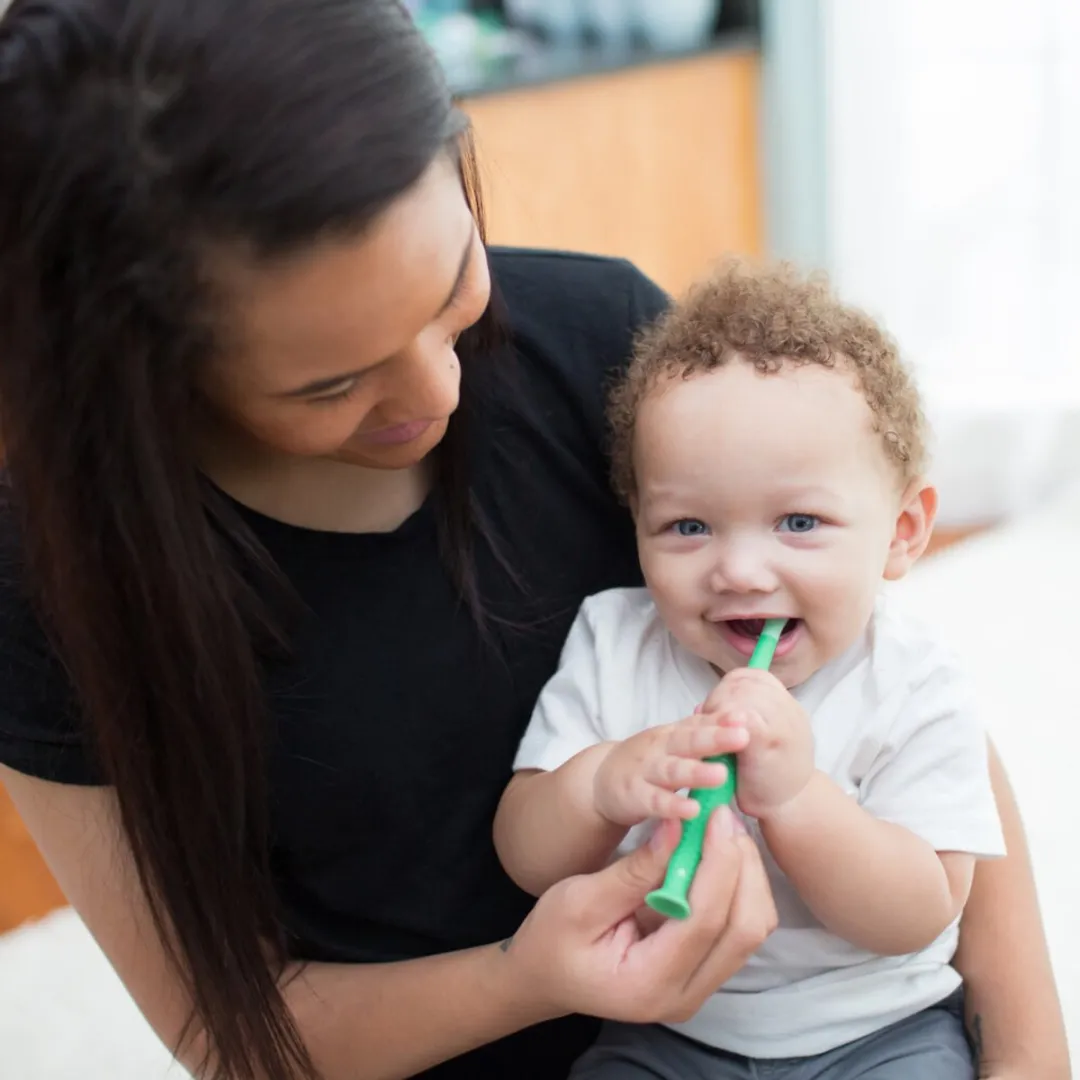 Dr. Brown's Baby's Tandenborstel - Krokodil - Groen