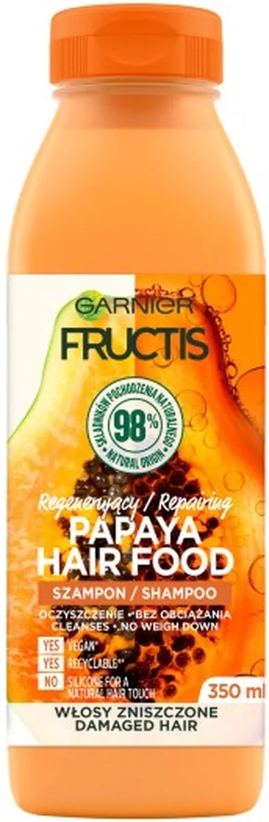Garnier Fructis Papaja Hair Food Shampoo 350ml