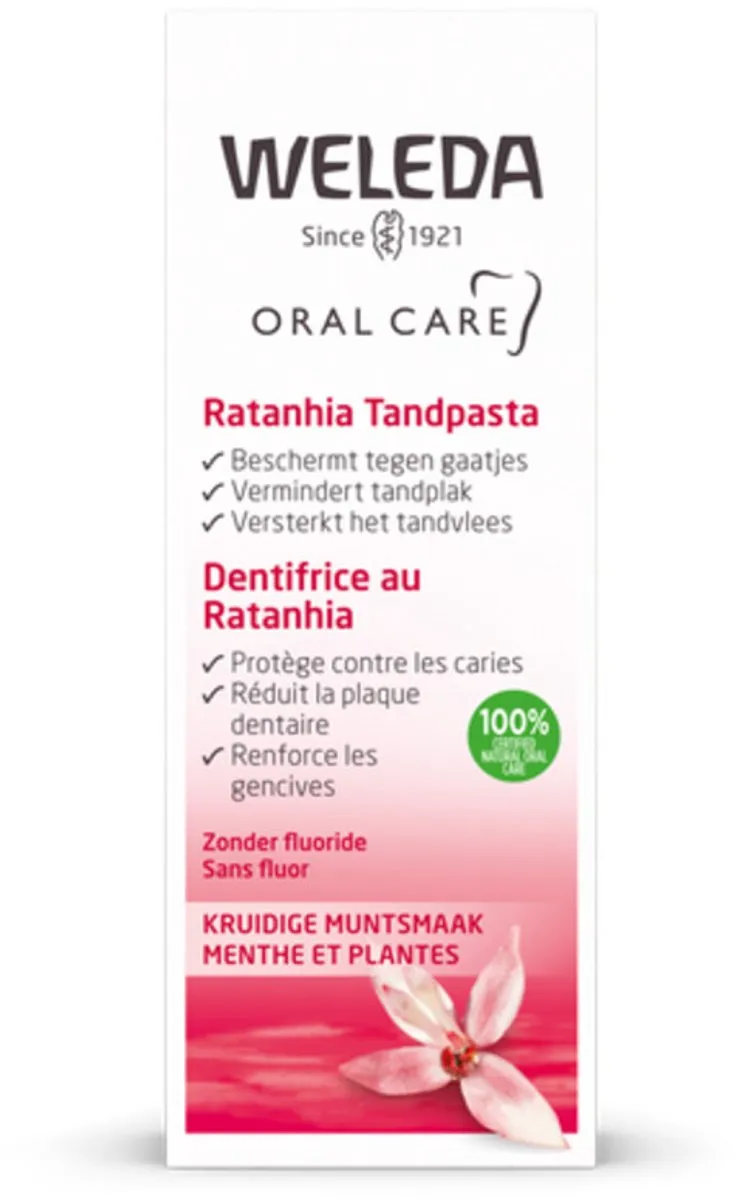 Weleda Ratanhia Tandpasta 75ml - 5 Stuks