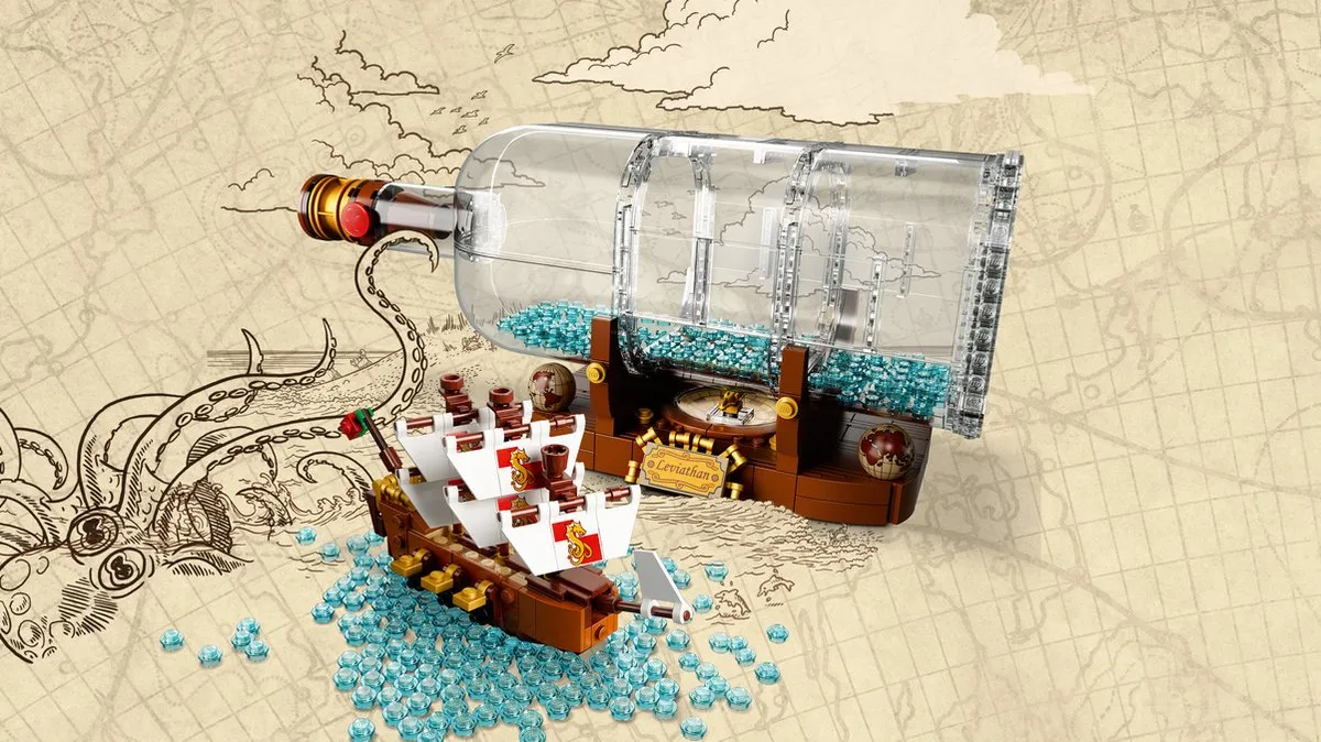 LEGO Ideas Schip in een Fles 92177 - 953 Stukken - afbeelding 6 van 6